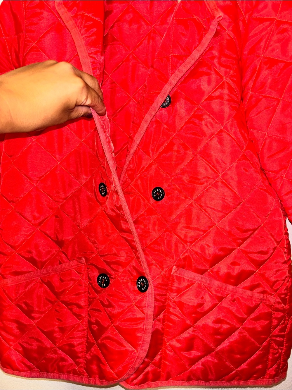 Macintosh scotland Collared Quilted Jacket Made In Scotland women 40 - Picture 5 of 8